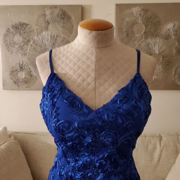 Love Nickie Lew Blue Soutache Lace Skater Mini Dress (size 6 women's/9 juniors) - Picture 6 of 16